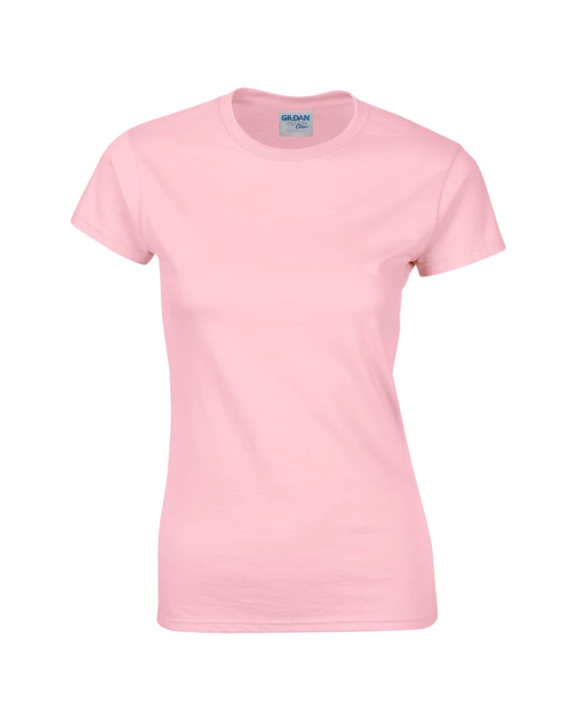 Женская хлопковая Футболка с принтом логотипа на заказ, женская футболка с коротким рукавом, летняя футболка Harajuku - Цвет: Pink