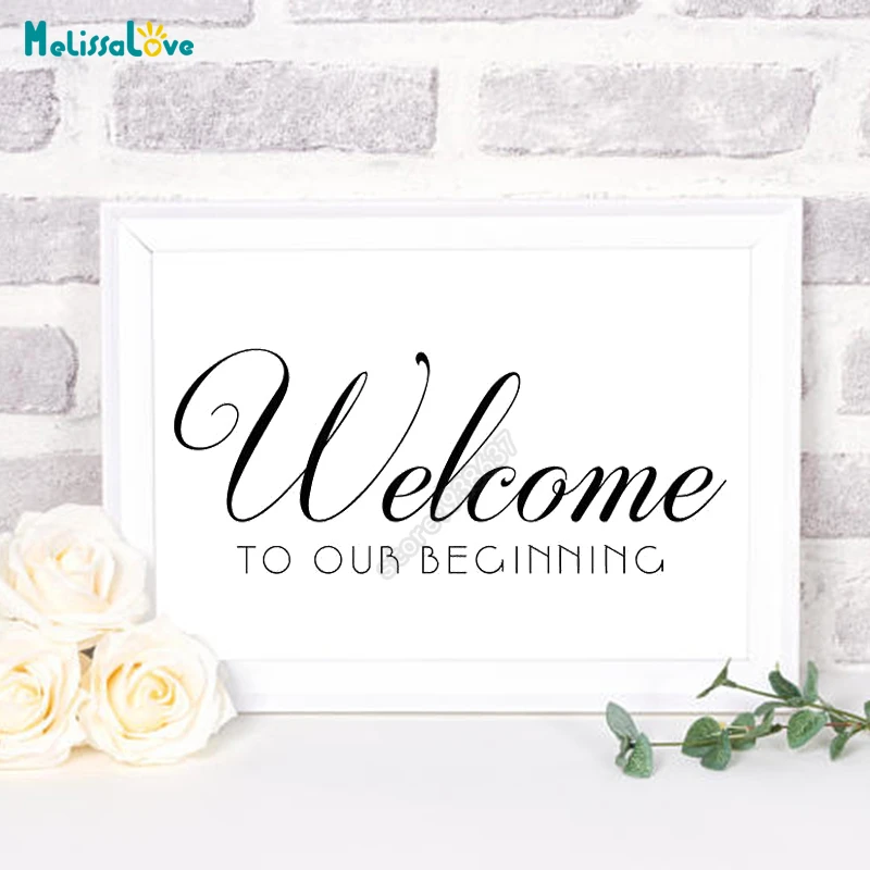 New Design Welcome To Our Beginning Wedding Sticker Reception Sign Quotes Board Glass Wood Chalkboard Decal Party Decor 10 Wall Stickers Aliexpress New Design Welcome To Our Beginning Wedding Sticker Reception Sign Quotes Board Glass Wood Chalkboard Decal Party Decor 10 Wall Stickers Aliexpress