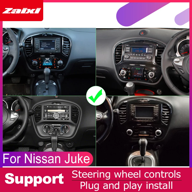 Sale ZaiXi android car dvd gps multimedia player For Nissan Juke 2010~2018 car dvd navigation radio video audio player Navi Map 5