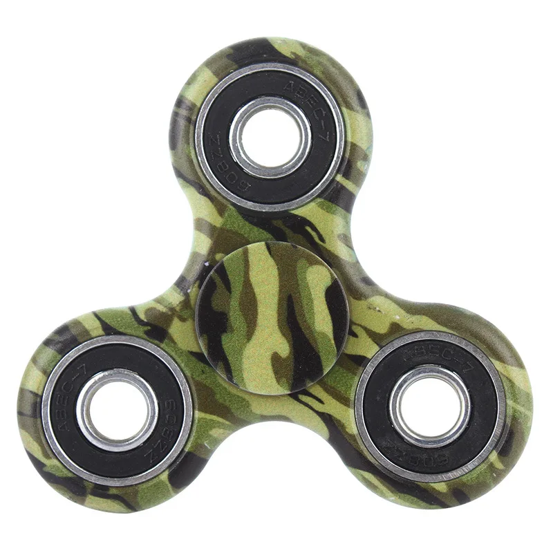 Камуфляжный Спиннер EDC Tri-Spinner Игрушки для спиннинга Металл красный Спиннер тревога и снятие стресса манипулятивная игрушка - Цвет: D