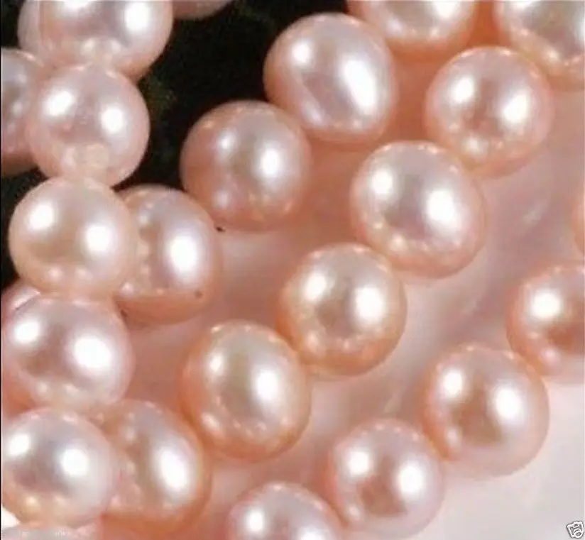 

Wholesale 5 Strands 7-8mm Pink Akoya Cultured Pearl Loose Bead 14.5