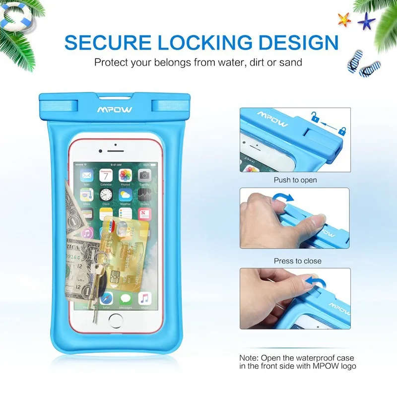 2 PCS IPX8 Waterproof Swimming Bags Universal Phone Pouch Underwater Dry Bag for iPhone XIAOMI Samsung Phone Case Bags Floatable (2)