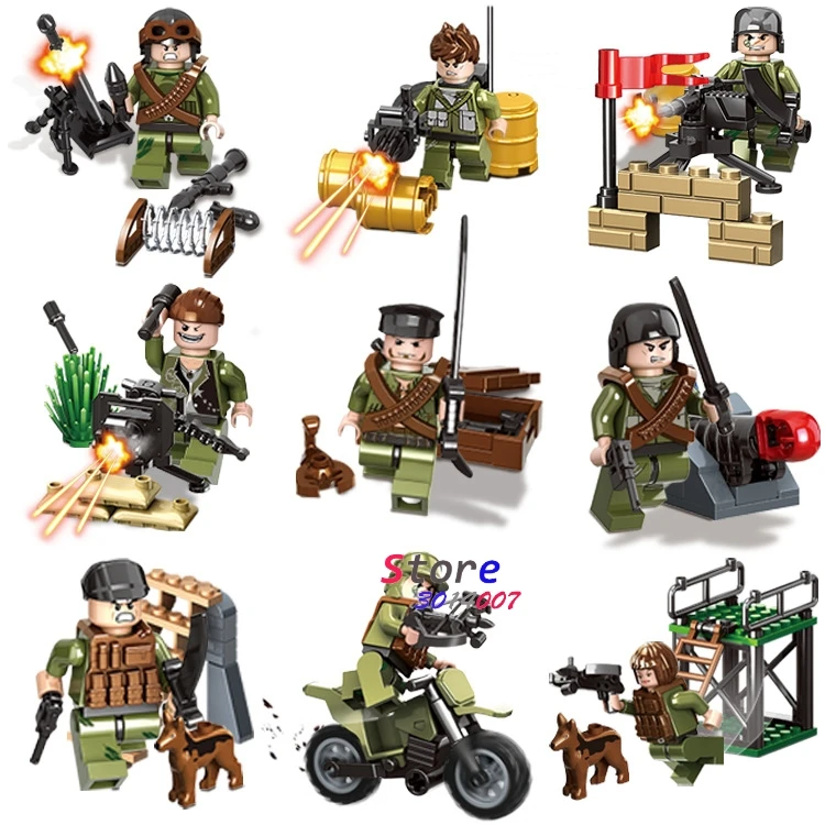 635027 Special Force MILITARY Soldiers WW2 Navy Seals Army Action Figure Model Building Blocks Brick toys for kids boy children