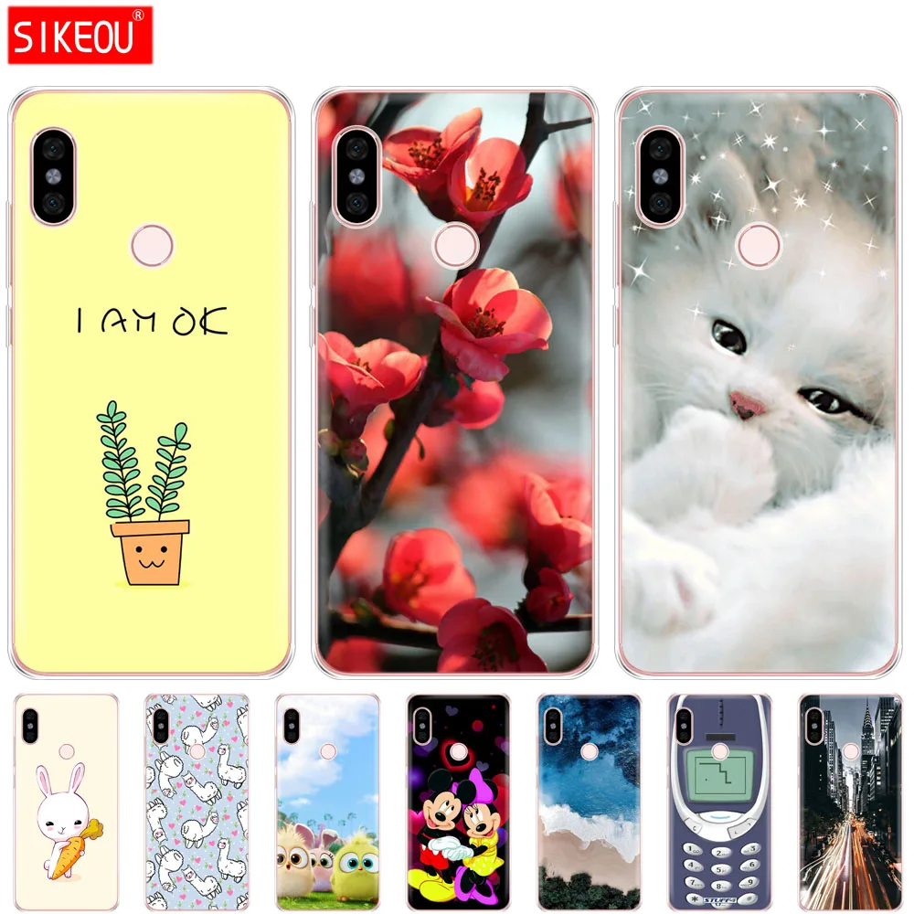 

silicon case For 5.99 inch Xiaomi Redmi Note 5 global Case back Cover redmi note 5 PRO Snapdragon 636 version hongmi note 5 case