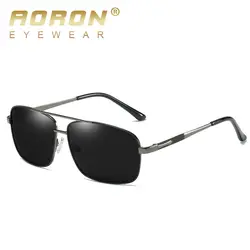 AORON 2019 бренд для мужчин алюминиевые солнцезащитные очки HD поляризационные UV400 зеркало мужской квадратный Защита от солнца очки женщин для