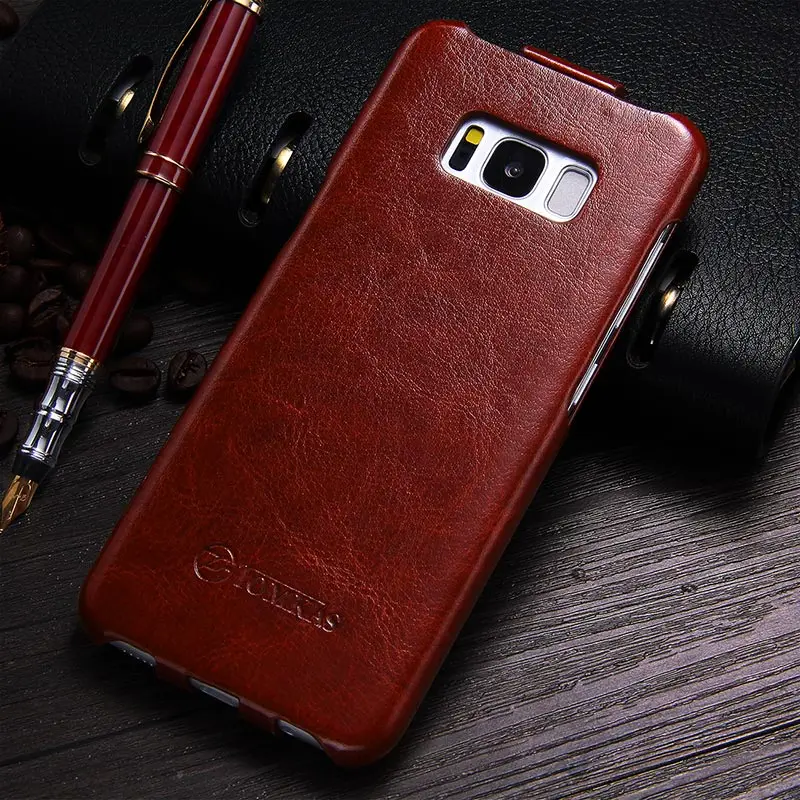 Tomkas чехол для Samsung Galaxy S8 Винтаж искусственная кожа флип Бизнес телефон сумка galaxy