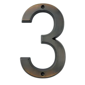 

Aged Bronze 152mm Very Big House Number Door Address Number Digits Zinc Alloy Screw Mounted House Door Address Sign #3