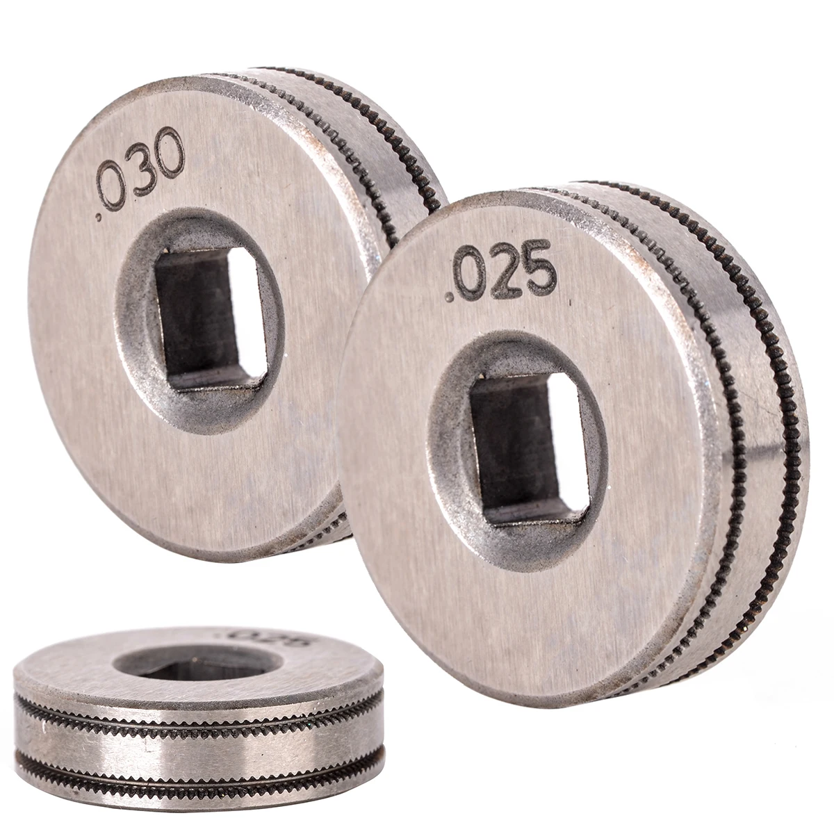 OSSIEAO New 25mm Diameter Mig Welder Wire Feed Drive Roller Roll Wheel Kits .023".030"