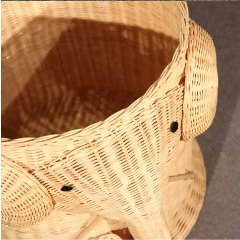 wicker baby hamper