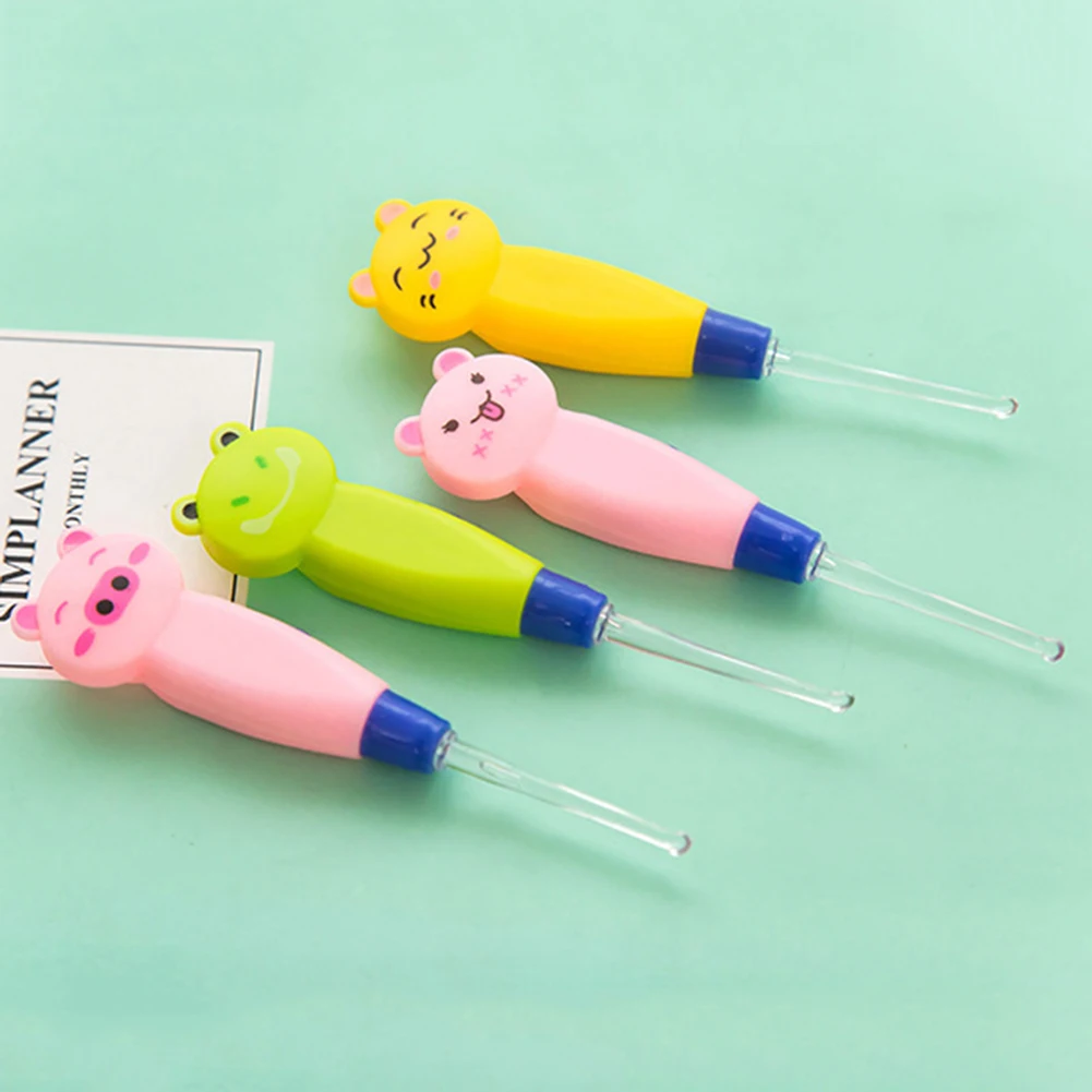 Новая мультяшная ручка в виде животного светодиодный легкий детский ушной Пинцет удалитель ушной серы Очиститель