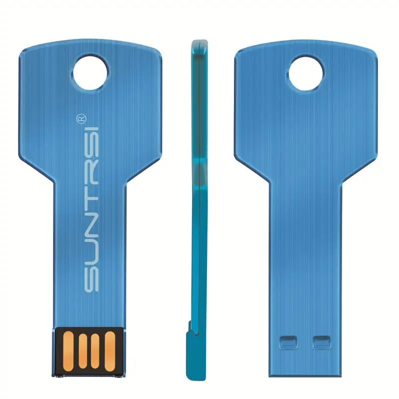 Suntrsi ключ USB флеш-накопитель водонепроницаемый флеш-накопитель 16 Гб металлическая usb-флешка реальная емкость Флешка 32 Гб USB флеш-накопитель персональный логотип