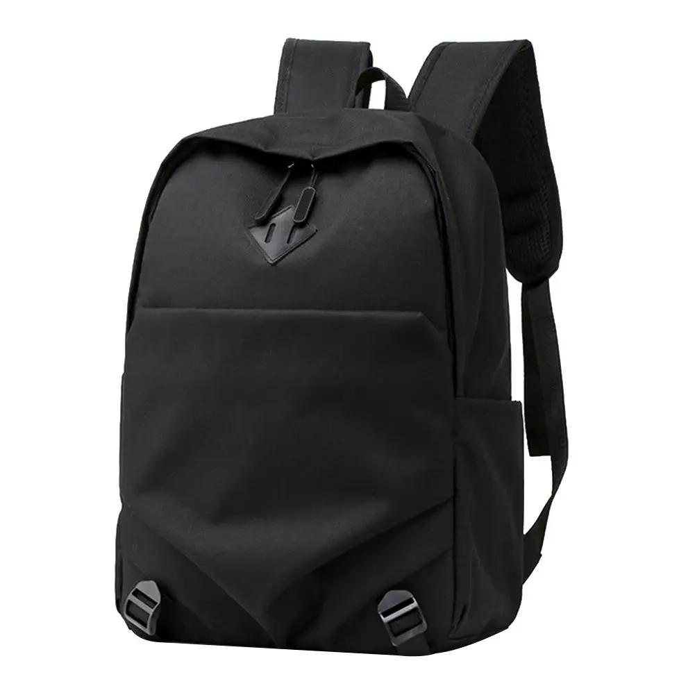 

Fashion Men Solid Color Nylon Backpack Large Capacity Waterproof Shoulder Bag