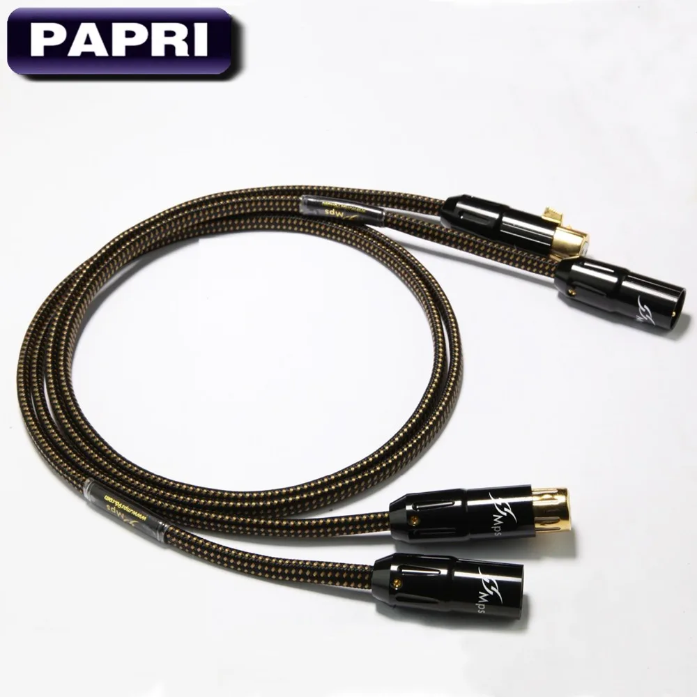 PAPRI MPS X 9 XLR Позолоченные разъемы 6N 99.99997% OCC + посеребренный аудиокабель DAC DVD
