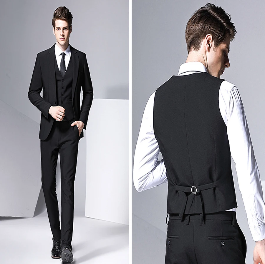 Formal Business Suits Slim Fit for Men Custom Made Suits Groom Tuxedos Weeding Suits Professional 3Pcs Suits Single Breasted