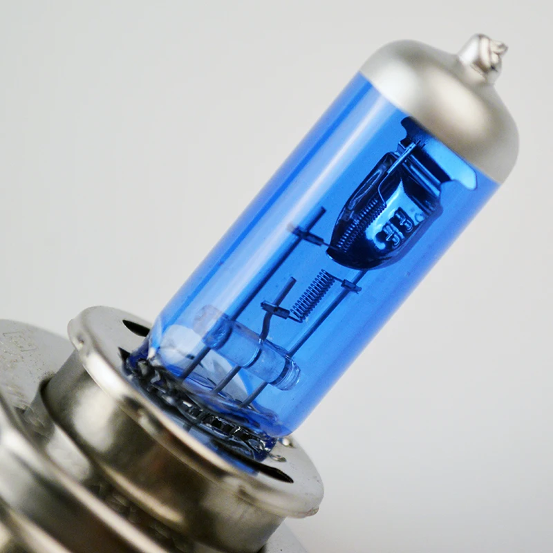 Hipppcron H4 галогенная лампа 12V 60/55W 5000K Автомобильная галогеновая лампа ксенон темно-синее стекло супер белый(2 шт