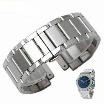 

Replacement Bracelet for Hublot Classic Fusion in Silver Steel Band 27x19mm Bigbang series man 20*13mm woman metal watch band