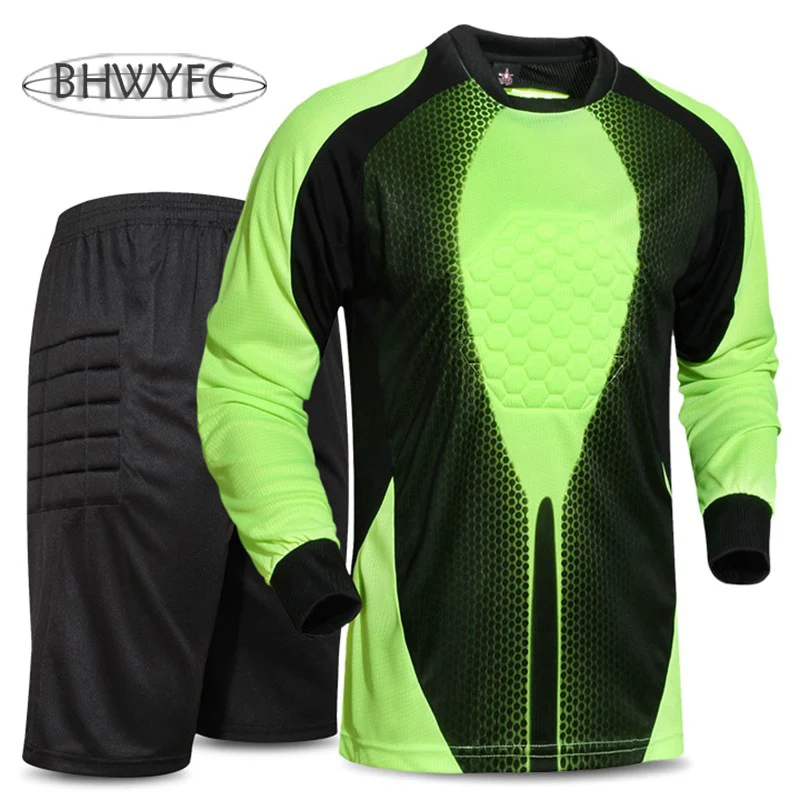 BHWYFC 2017 Men Goalkeeper Jersey Soccer Sponge Protector Doorkeeper