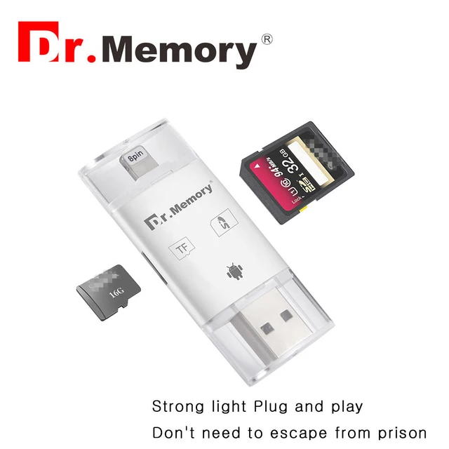 Dr Memory 3 In 1 Micro Sd Card Reader Lightning Usb 2 0 Tf Dr Memory 3 In 1 Micro Sd Card Reader Lightning Usb 2 0 Tf For Iphone 6s 7 Plus Metal Android Otg