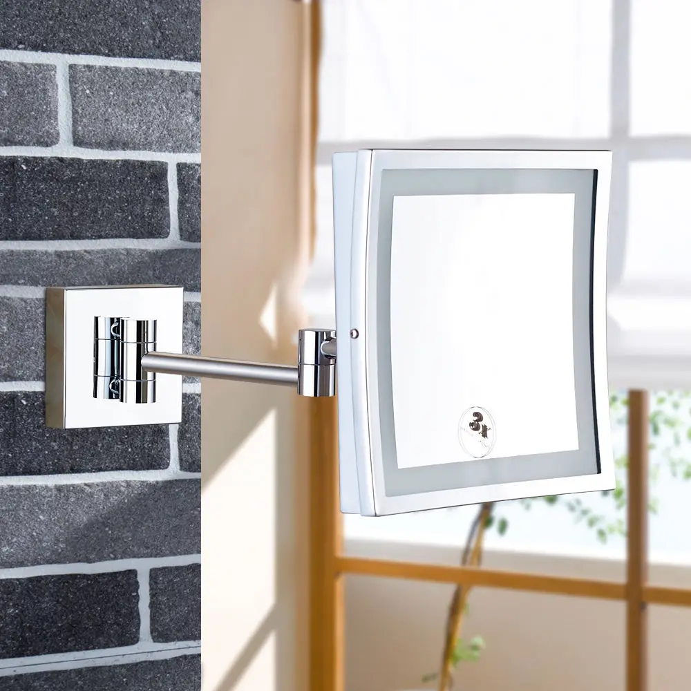 GURUN Wall Mounted Magnifying Bathroom Led Lighted ...