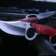 Охотничий нож с фиксированным лезвием, тактические охотничьи ножи высокого качества с деревянной ручкой для выживания, коллекция инструментов EDC, Заводская распродажа, MH152-A