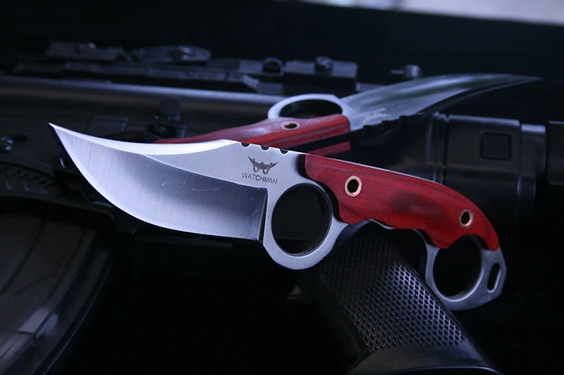 Лучший Сторож нож фиксированным лезвием тактический охотничий высокое качество Ножи деревянной ручкой Выживание EDC инструмент коллекция Заводск...