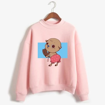 

ONE PIECE Hip Hop High Collar Sweatshirt Casual Kpop Turtleneck Harajuku Hoodies Sweatshirt New Arrival Popular Stylish Clothes