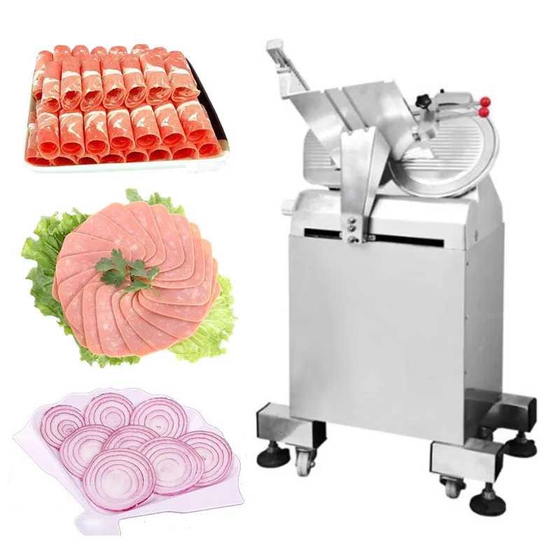 Mutton slicer commercial meat planer slicing machine automatic lamb beef  roll cutting machinery