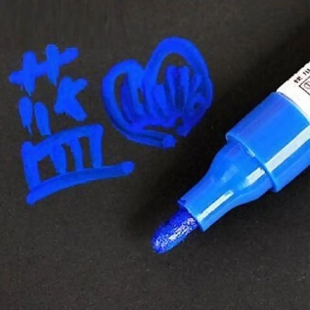 1 шт. водонепроницаемый автомобильный колесо шины маслянистый реставрационный карандаш для авто краска ing Mark Ручка Авто Резиновые Шины протектора CD металлическая Перманентная Краска Маркер - Цвет: blue