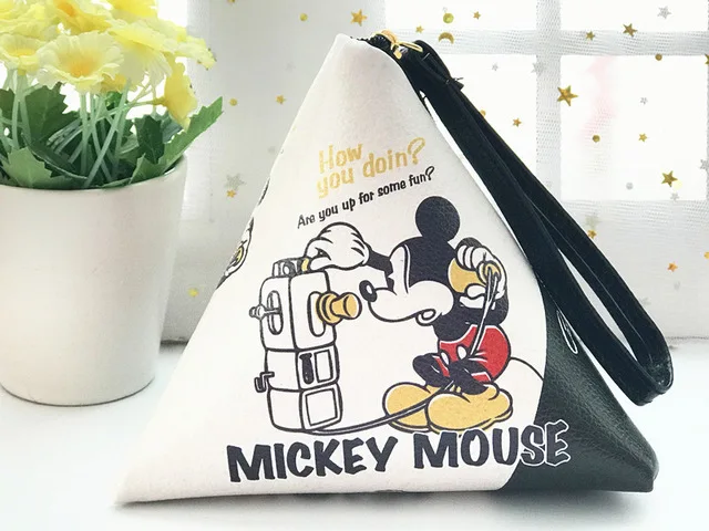 Disney Микки принцесса женский монета плюшевый Кошелек Леди Макияж стежка ручной клатч Мультфильм Монета ПУ кошелек Маки - Цвет: 13