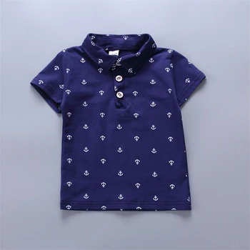 Newborn navy blue shirt and khaki short set for baby boy 2