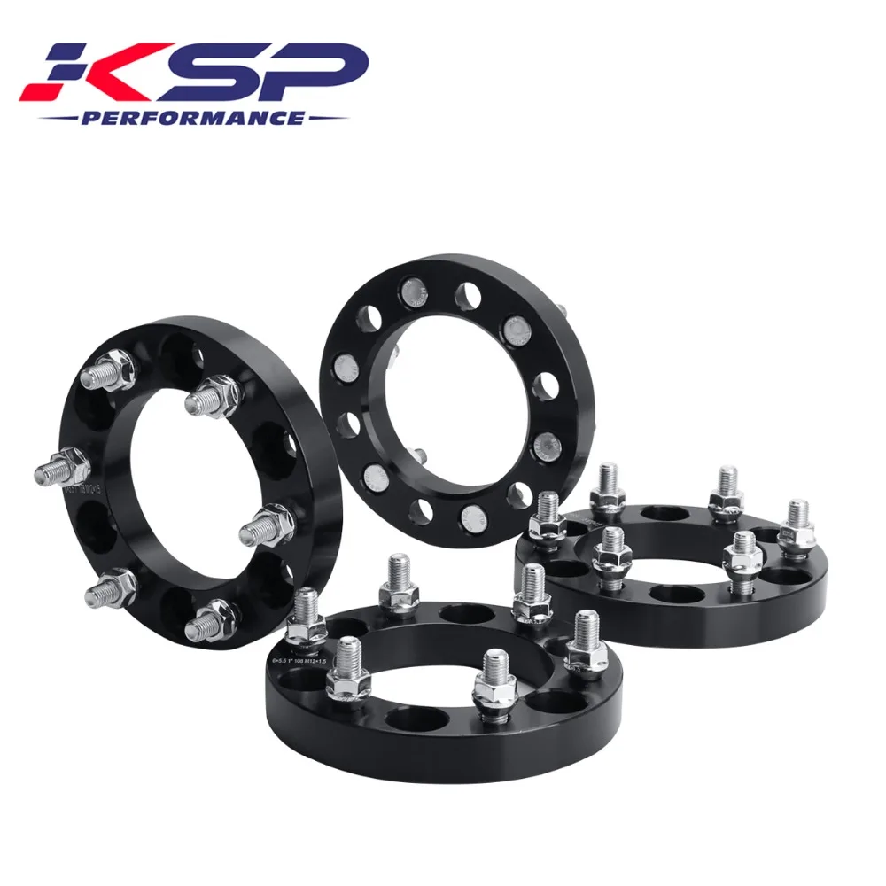 4x 2" 6 Lug 6x5.5 to 6x5.5 wheel spacers For Toyota 4runner Tacoma 12x1.5 studs 