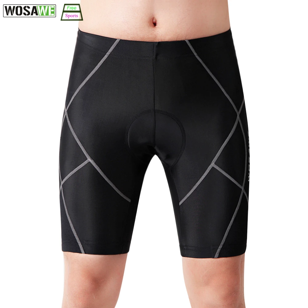 WOSAWE 4D Gel Padded Cycling Shorts Shockproof MTB Road Bike Shorts