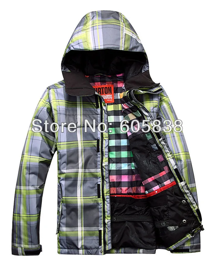 Free shipping 2013 mens burton waterproof skiing jacket