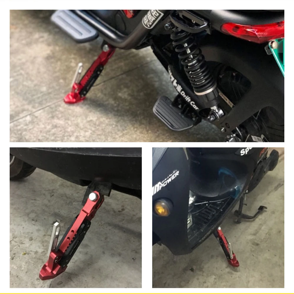 

Motorcycle Accessories Engine Scooter Modified Tripod Horizon Support CNC High Quality Aluminum Alloy Adjustable Side Foot Rests