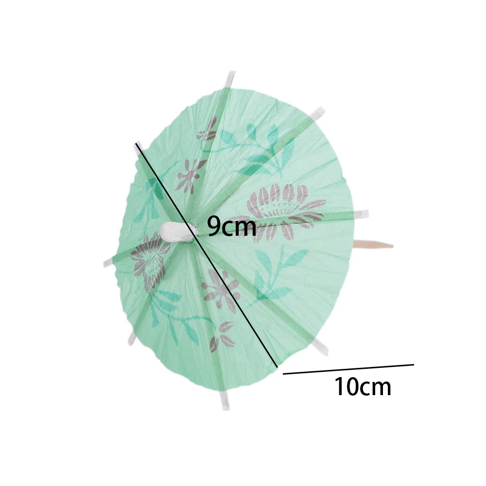 50 шт цветной смешивающий мини-зонтик, оформление коктейлей, зонтик, вечерние бар, фруктовый деревянный декор, ручка, маленький зонт
