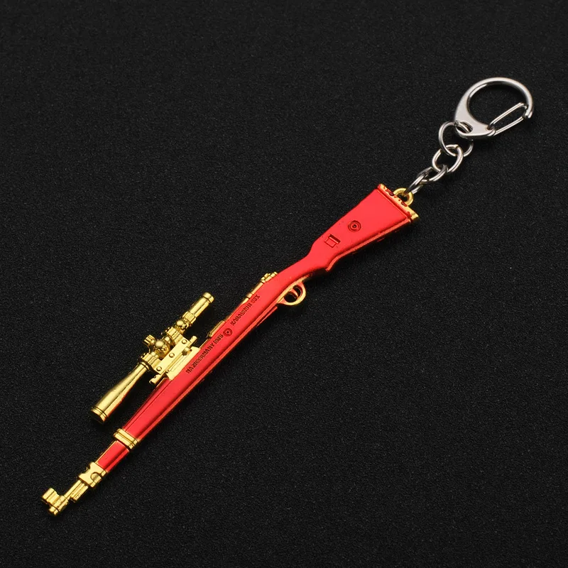 2019 New PUBG FPS Game Player Unknown Battle Grounds 3D Keychain Weapon Gun Car Revolver eat chicken game Men Women car keychain