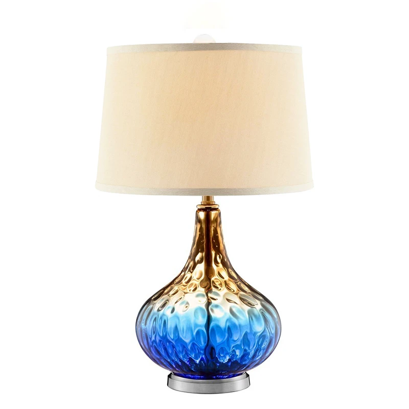 light blue bedside lamps