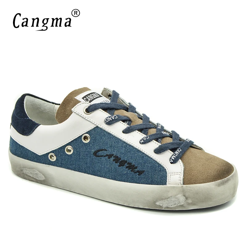 Cangmabrand Роскошные брендовые рандомные женские низкие синие коричневые холщовые