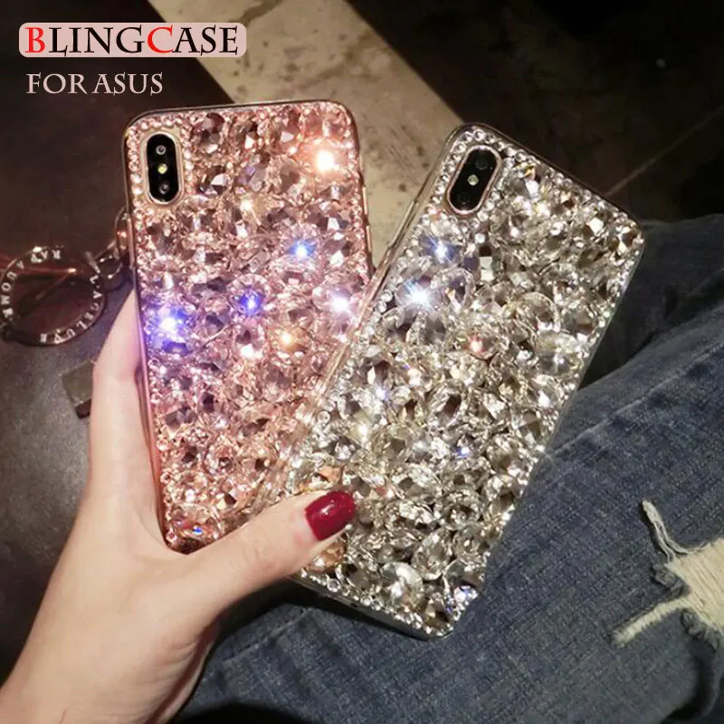 

Luxury Diamond case For Asus ZenFone 5 Lite 2018 5z Live L1 ZA550KL Max Pro M1 ZB601KL ZB602KL M2 ZB570TL Rhinestones Cover