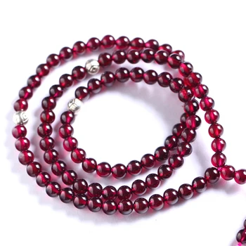 

Natural garnet beads 108 bracelet claretred garnet bracelets accessories beauty