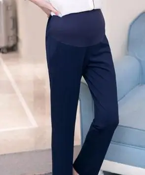 

Fashion Simple Belly Maternity Pants 2019 Spring Autumn Career Straight Pregnant Trousers Clothes for Pregnant Women QL862