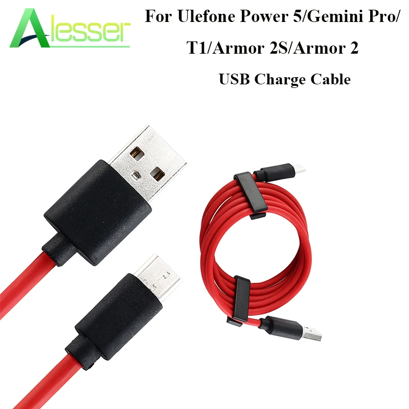 

Alesser For Ulefone Power 5/Gemini Pro/T1/Armor 2S/Armor 2 USB Charge Cable Type-C USB Wire Cable Mobile Phone