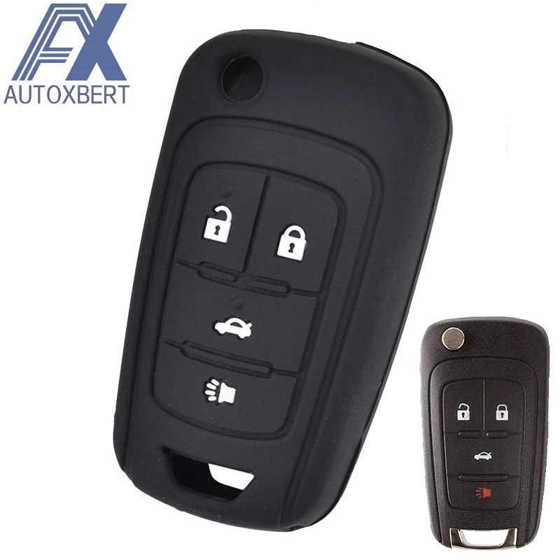 

AX For Chevrolet Cruze Malibu Sonic For Buick Allure Encore Regal Verano For GMC Terrain Silicone Car Remote Key Fob Cover Case