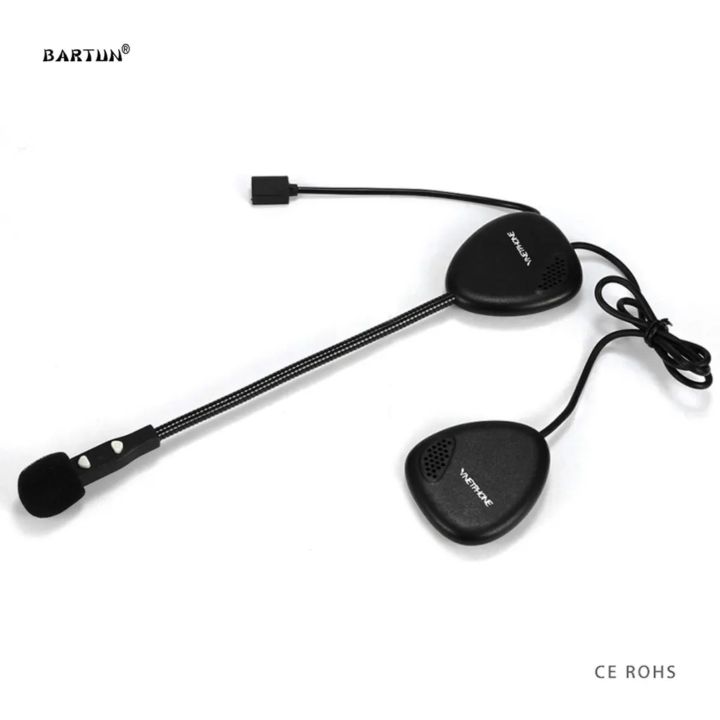 

2018 Upgrade V1-2A Helmet Headset Motorcycle Interphone Moto Bluetooth Intercom Intercomunicador for Rider Waterproof Earphone