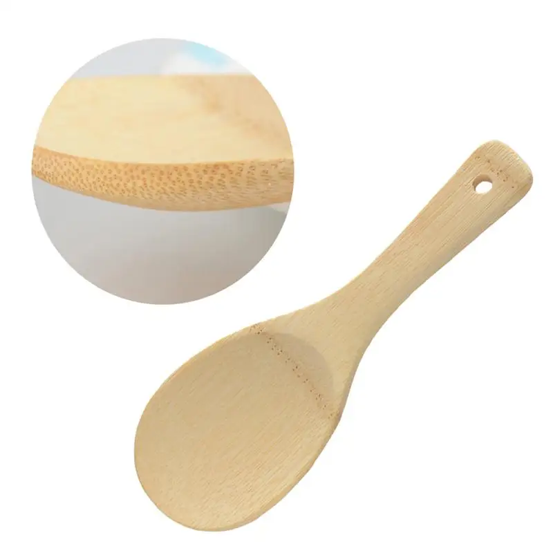 

1PC Natural Bamboo Rice Spoon Cooking Spoon Restaurant Kitchen Accessories Dining Utensil