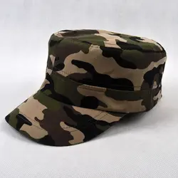 1  Pc New Men Women Cotton Hunting Cool Flat Top Hats Adult Popular Adjustable Antiwear Caps Autumn Camouflage Baseball Cap