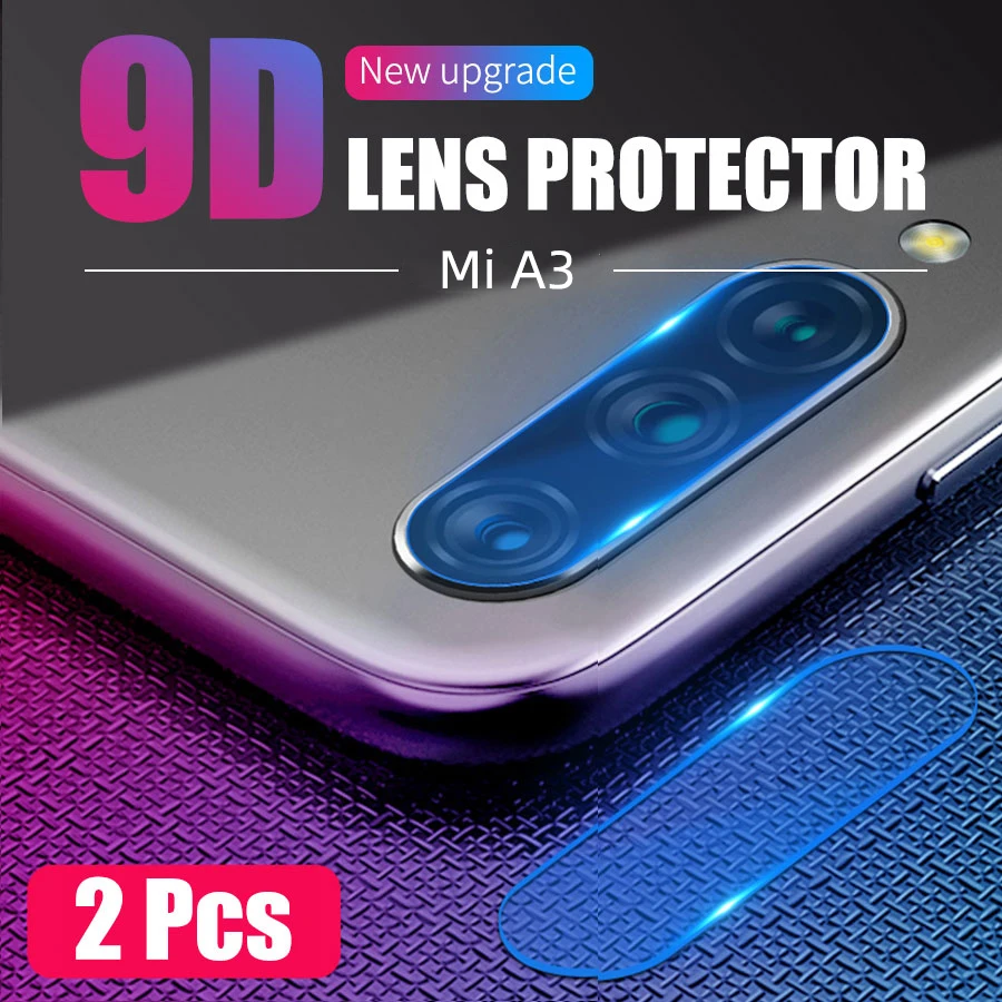 

2Pcs/lot Back Camera Lens Screen Protector Tempered Glass Protective Film For Xiaomi Mi A3 Lens Protector