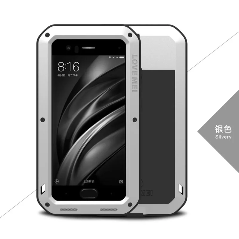 Алюминиевый металлический полный корпус защитный чехол для Xiaomi mi 6 8 mi 6 телефон противоударный Броня+ Gorilla glass крышка Xiaomi mi 8 чехол mi 6