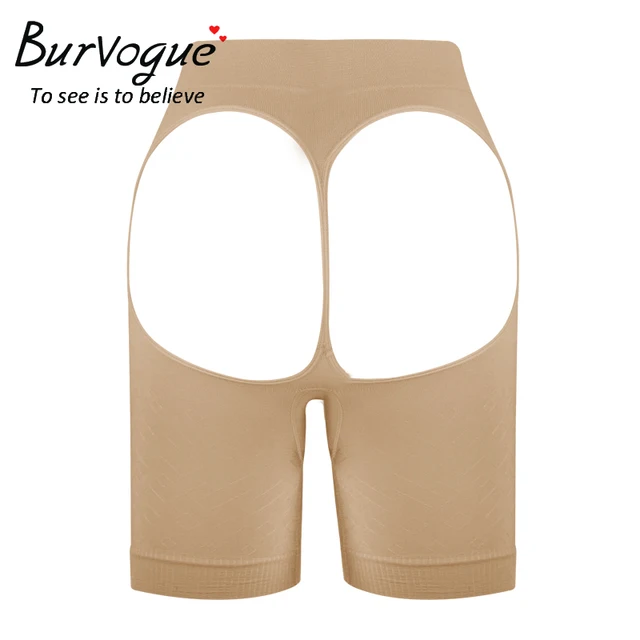 Burvogue Sexy women butt lift shaper spandex plus size boyShort butt