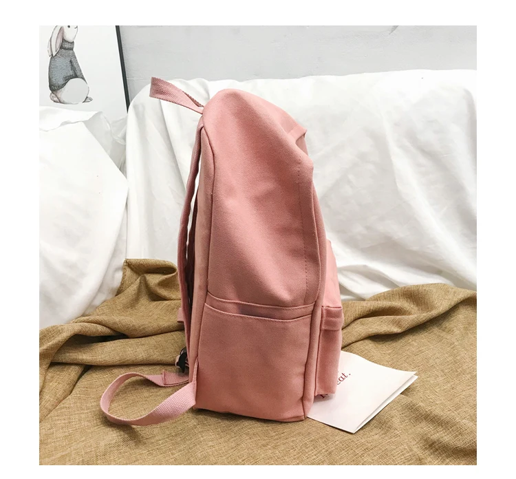 Preppy Style Women Backpack for School Teenagers Girls Vintage School Bag Ladies Canvas Fabric Backpack Female Book bag Mochila--_34_22
